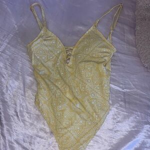 One piece open back bikini